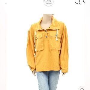 Out from Under Urban Outfitters Lyra popover oversized top sz S yellow